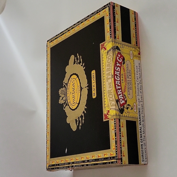 Partagas Black Label Wooden Cigar Box Empty Craft Box - Picture 2 of 6